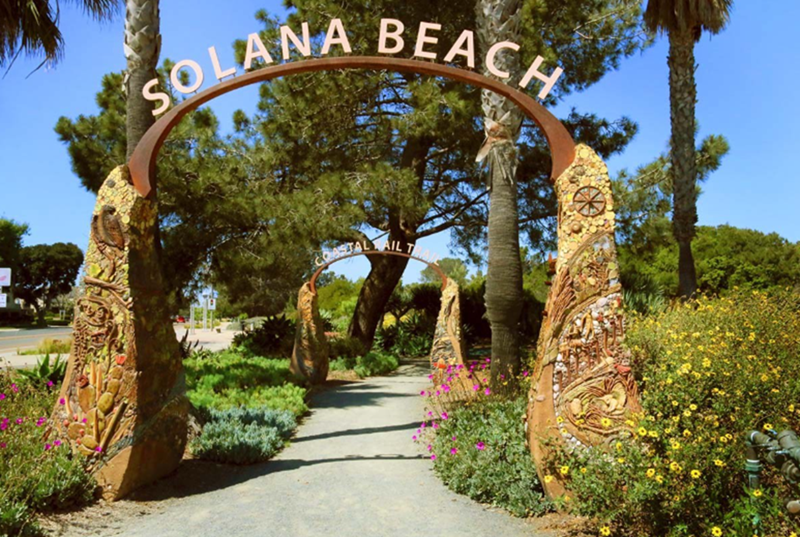 The Coastal Rail Trail provides a safe‚ designated path for pedestrians and cyclists to use through Solana Beach.