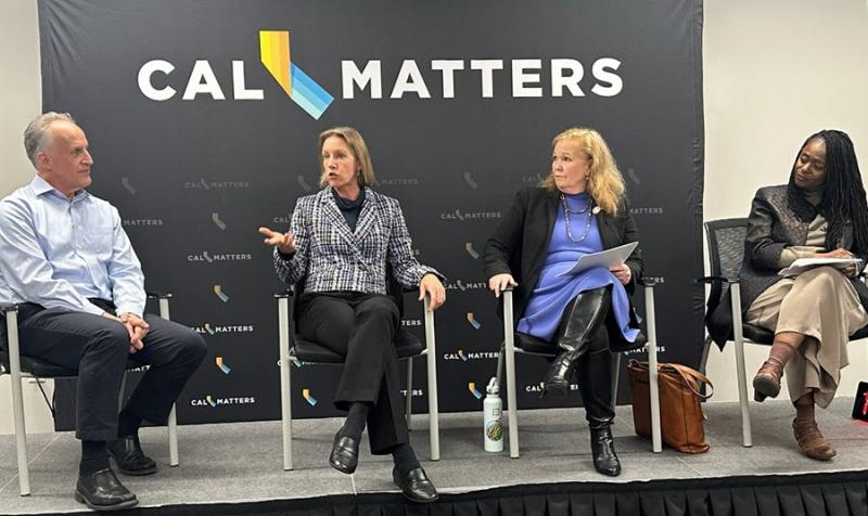 I recently joined CalMatters CEO Neil Chase (left to right in photo)‚ Assemblymember Gail Pellerin and Senator Lola Smallwood-Cuevas for a panel discussion with journalists about covering the state Legislature.