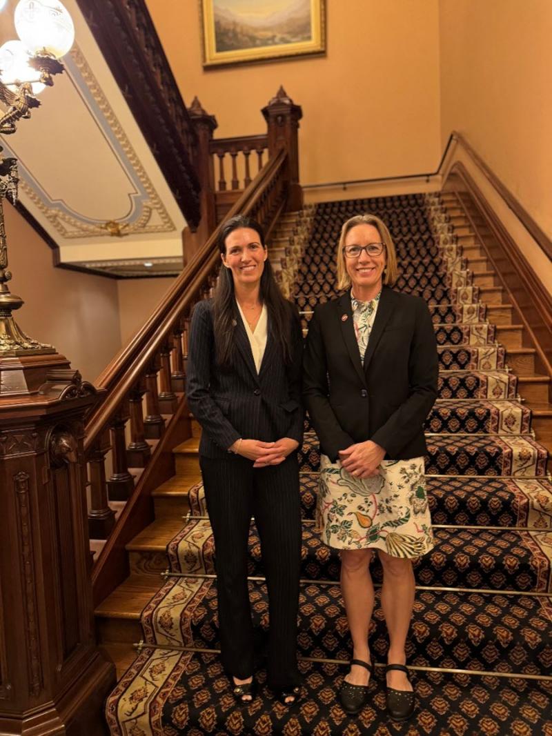 Senator Blakespear with Woman of the Year, Coroline Matthews