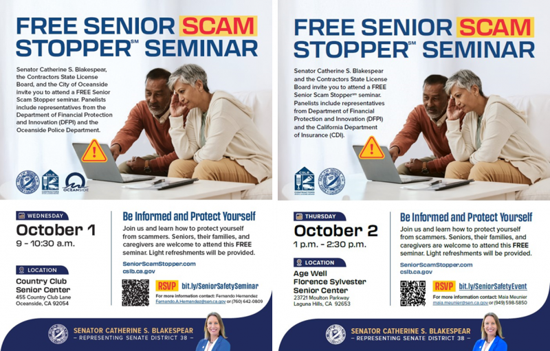 Images of event flyers.