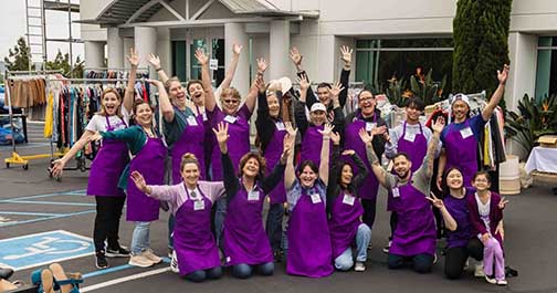 The dedicated volunteers who work at Laura’s House resale store in San Juan Capistrano.
