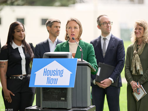 We held a press conference this week to call for more urgency to address homelessness and to take steps that would help cities build and operate interim housing to get unsheltered people off the streets NOW.