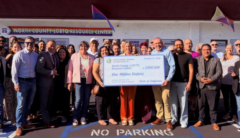 Photo of check presentation 