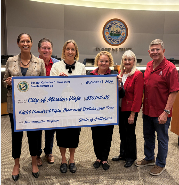 Photo of check presentation 