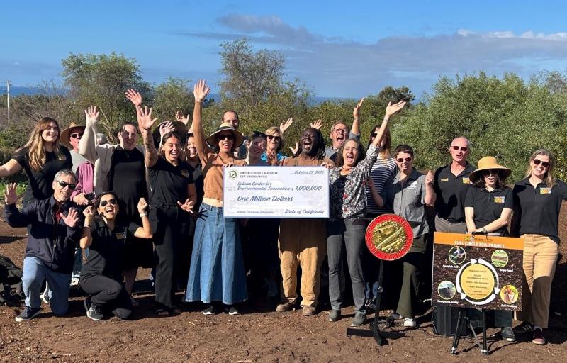 Photo of check presentation 