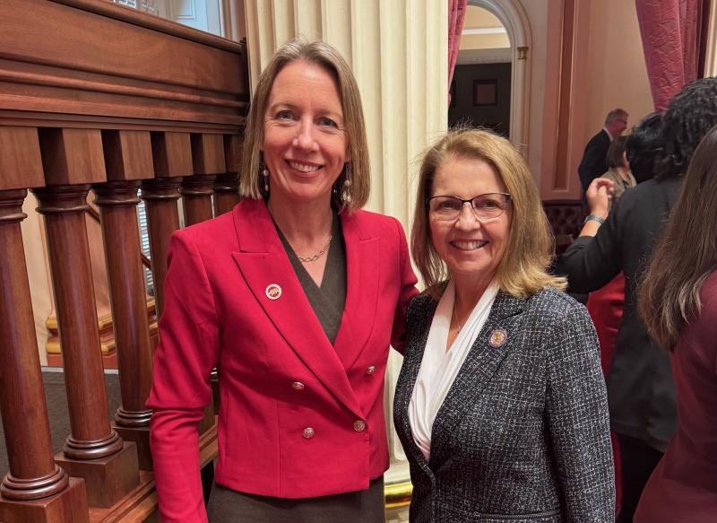 Photo Sen. Blakespear and Mary Matava