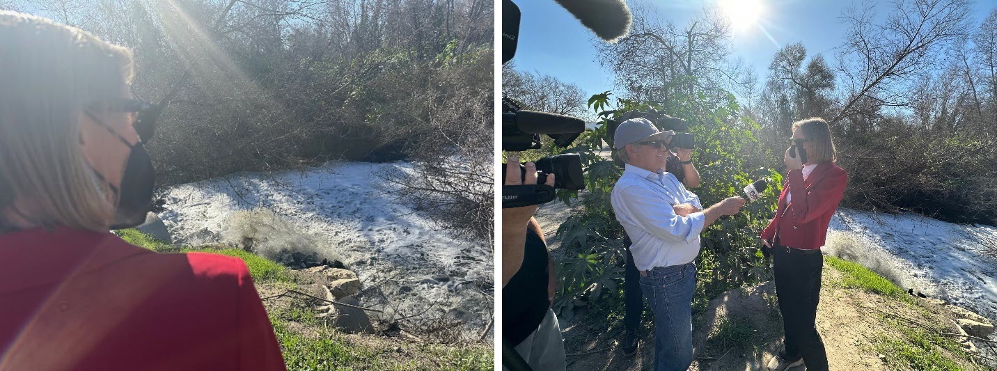 Senator Blakespear visits Tijuana River.