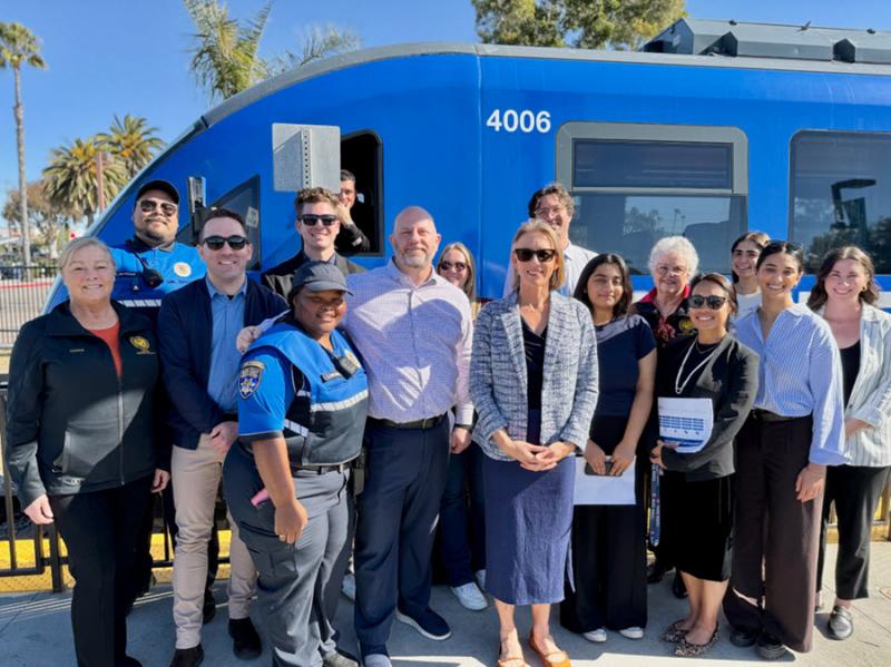 I met with Shawn Donaghy (to my immediate left in photo above)‚ the CEO of the North County Transit District‚ and got a tour of transit district’s facilities.