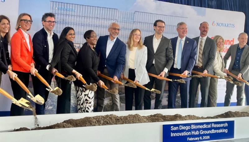 I joined with officials from Novartis and across the region to participate in the groundbreaking for the company’s new $1.1 billion research facility in San Diego.