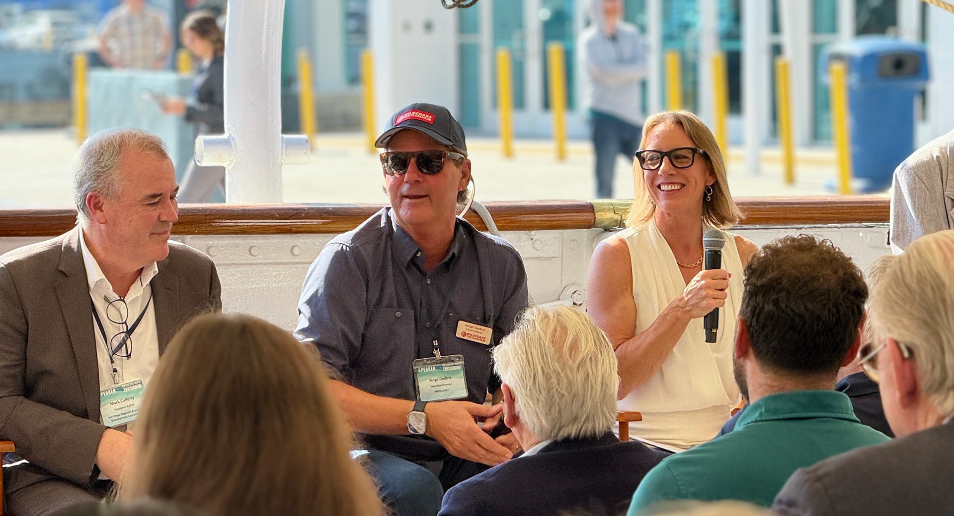 Senator Blakespear Speaking to an audience